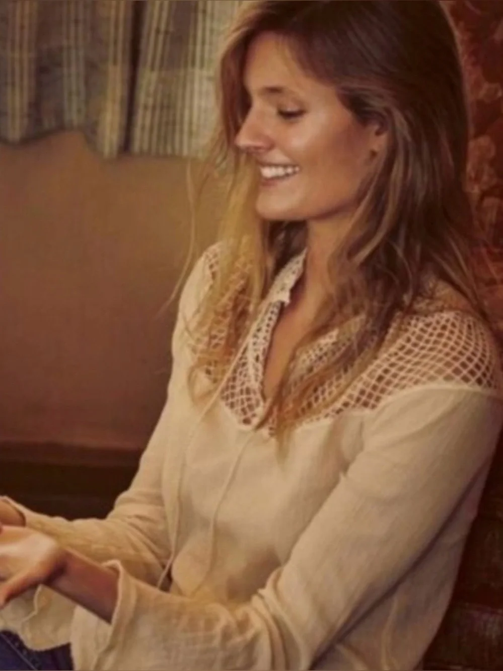 Free People On The Island Crochet Blouse NWT Sz S